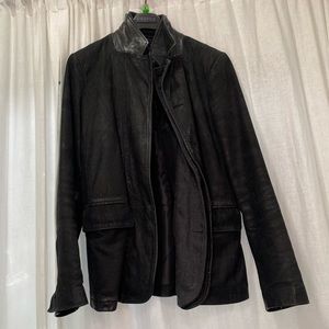 All Saints Leather Coat/Jacket